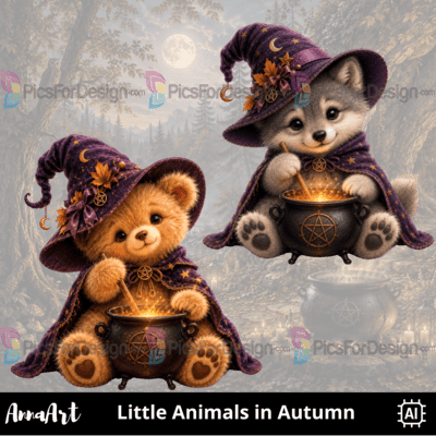 Little Animals in Autumn