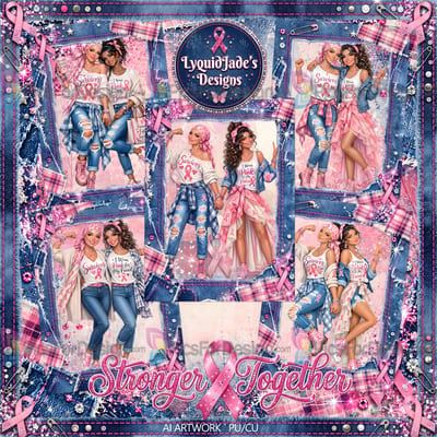 Stronger Together | Breast Cancer Awareness Tube Set