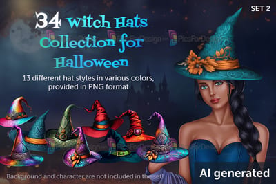 Witch Hats, set 2