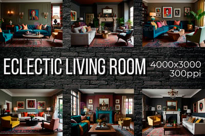Eclectic living room