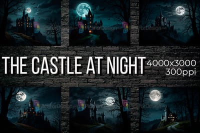The castle at night