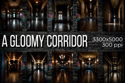 A gloomy corridor