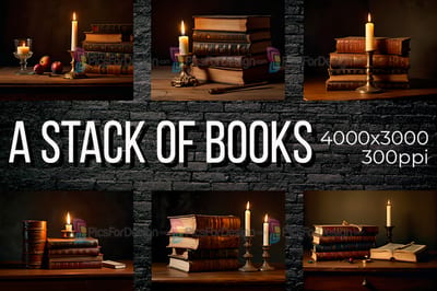 A stack of books