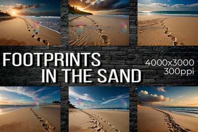 Footprints in the sand