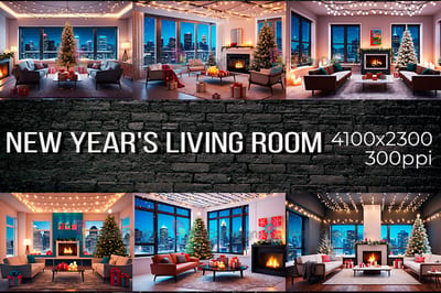 New Year's living room