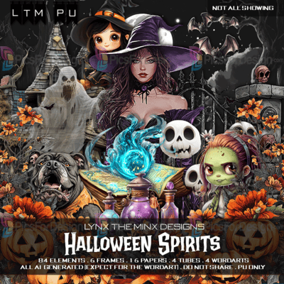 LTM_Halloween Spirits - AI Gen. TS Kit - PU