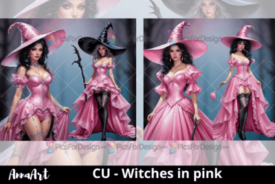 Witches in pink