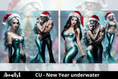 New Year underwater