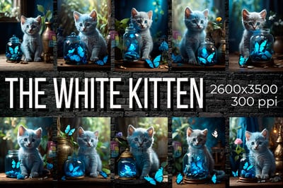 The white kitten
