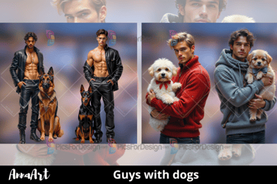 Guys with dogs