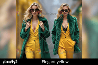 Elegant yellow