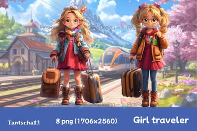 Girl traveler