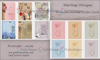 Darling Designs Victorian Journal/Pocket Cards