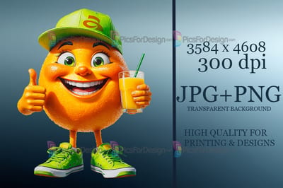 A cheerful orange.