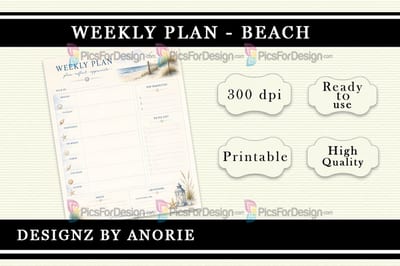 Weekly Planer - Beach