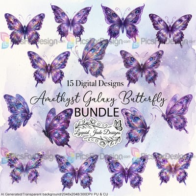 Amethyst Galaxy Butterfly