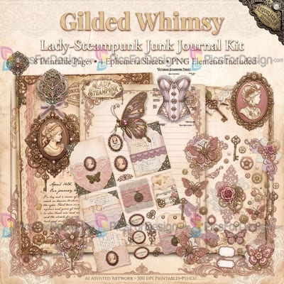 Gilded Whimsy Junk Journal Kit