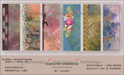 Floral Bookmarks