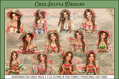 Watermelon Girl - AI Pack 02