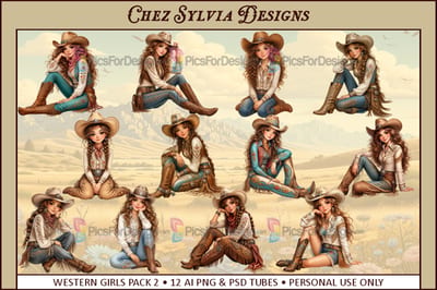 Western Girl - AI Pack 02
