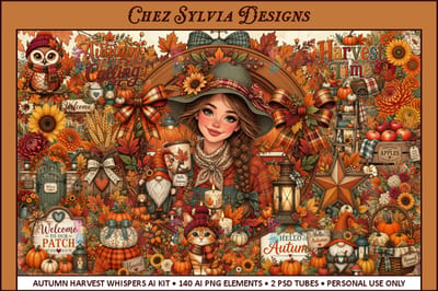 Autumn Harvest Whispers AI Scrap Kit
