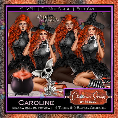 Caroline - Illustration store PicsForDesign.com. PSP tubes ...