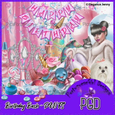 Birthday Bash - Illustration store PicsForDesign.com. PSP tubes, PSD