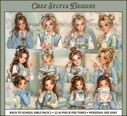 Back To School Girl - AI Pack 02