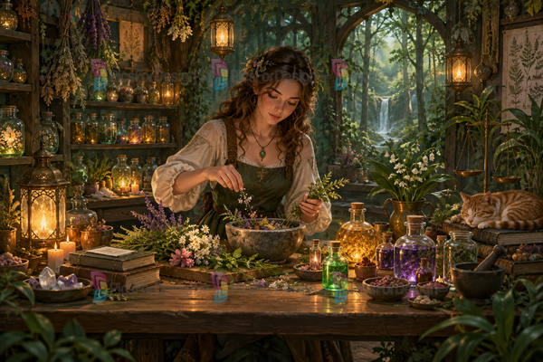 Dahlia Forest Apothecary Digital product Signature 36